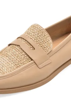 Mocasini EPICA bej, 1313G31, din piele naturala imagine