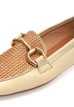 Mocasini EPICA bej, 60, din piele naturala imagine