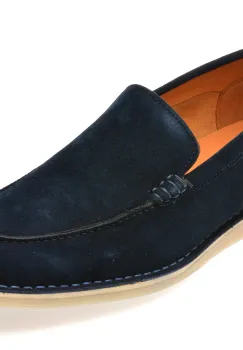 Mocasini EPICA bleumarin, B463G48, din piele intoarsa imagine