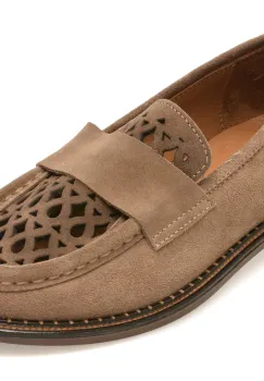 Mocasini EPICA gri, 5002560, din piele intoarsa imagine