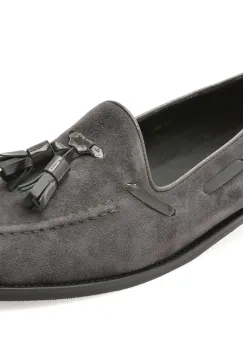 Mocasini EPICA gri, 5306, din piele intoarsa imagine