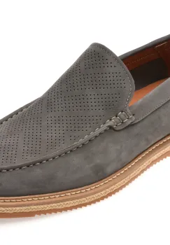 Mocasini EPICA gri, MU155, din nabuc imagine