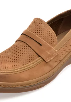 Mocasini EPICA kaki, N03073, din piele intoarsa imagine