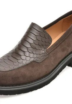 Mocasini EPICA maro, 3154368, din piele intoarsa imagine