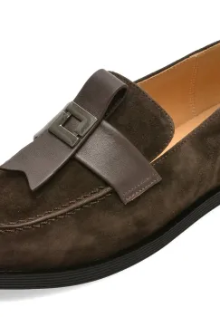 Mocasini EPICA maro, 5107, din piele intoarsa imagine