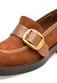 Mocasini EPICA maro, 6121006, din piele intoarsa imagine