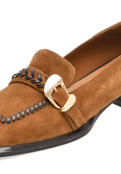 Mocasini EPICA maro, 669B602, din piele intoarsa imagine