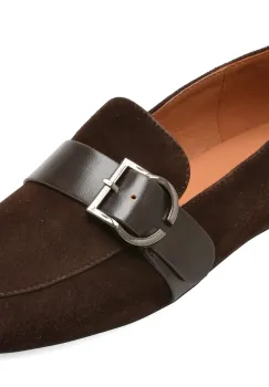 Mocasini EPICA maro, 6A245, din piele intoarsa imagine