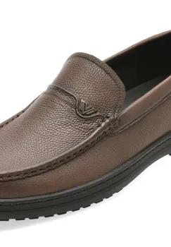 Mocasini EPICA maro, T26130, din piele naturala imagine