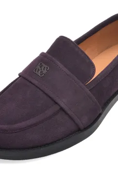 Mocasini EPICA mov, V1721G1, din piele intoarsa imagine