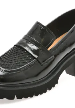 Mocasini EPICA negri, 1058D32, din piele naturala imagine