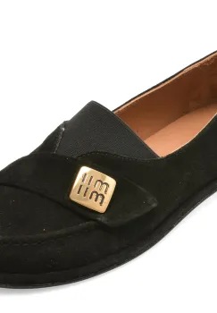 Mocasini EPICA negri, 1614040, din piele intoarsa imagine