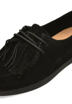 Mocasini EPICA negri, 25626, din piele intoarsa imagine