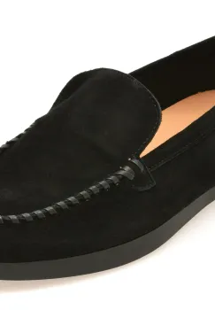 Mocasini EPICA negri, 2595, din piele intoarsa imagine