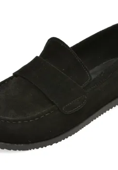 Mocasini EPICA negri, 5008028, din piele intoarsa imagine