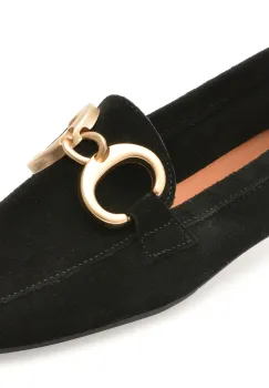 Mocasini EPICA negri, 58, din piele intoarsa imagine