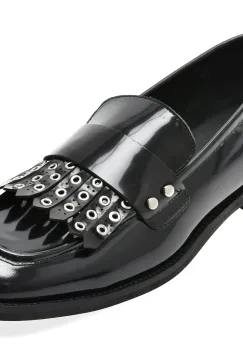 Mocasini EPICA negri, 6188, din piele naturala lacuita imagine