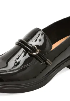 Mocasini EPICA negri, 65321, din piele naturala lacuita imagine