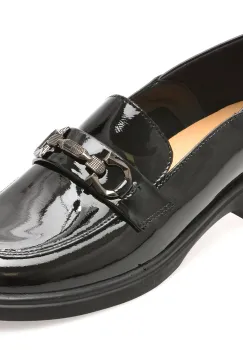 Mocasini EPICA negri, 88179, din piele naturala lacuita imagine