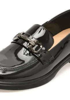 Mocasini EPICA negri, 88179, din piele naturala lacuita imagine