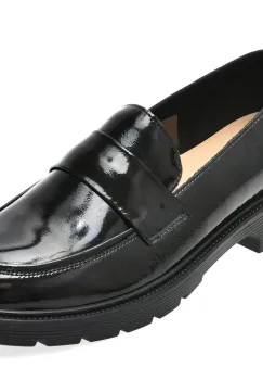 Mocasini EPICA negri, 916, din piele naturala lacuita imagine