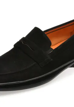 Mocasini EPICA negri, B483, din piele intoarsa imagine