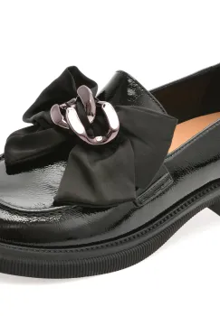 Mocasini EPICA negri, G26, din piele naturala lacuita imagine