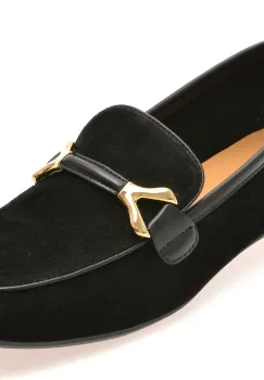 Mocasini EPICA negri, G45676, din piele intoarsa imagine