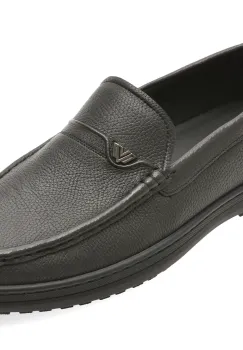 Mocasini EPICA negri, T26130, din piele naturala imagine