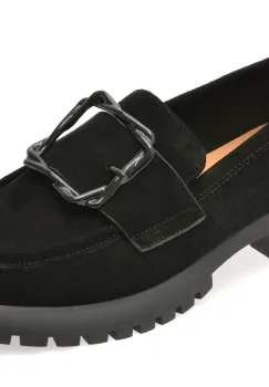 Mocasini EPICA negri, V856, din piele intoarsa imagine