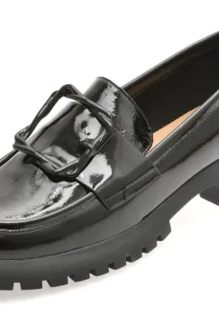 Mocasini EPICA negri, V856C15, din piele naturala lacuita imagine