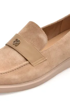 Mocasini EPICA nude, 1313G12, din piele intoarsa imagine