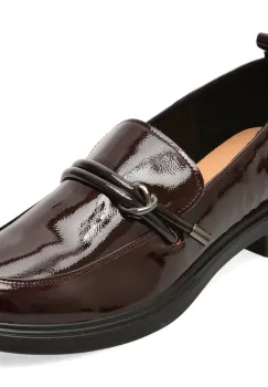 Mocasini EPICA visinii, 65321, din piele naturala lacuita imagine