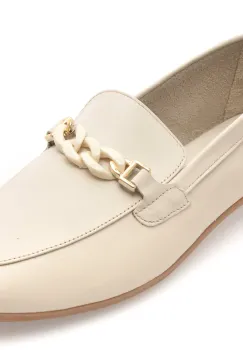 Mocasini FLAVIA PASSINI albi, CB4, din piele naturala imagine
