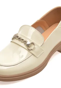 Mocasini FLAVIA PASSINI bej, 5685, din piele naturala lacuita imagine