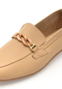 Mocasini FLAVIA PASSINI bej, CB4, din piele naturala imagine