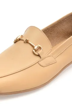 Mocasini FLAVIA PASSINI bej, GTB1, din piele naturala imagine