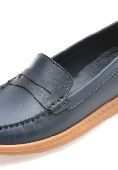 Mocasini FLAVIA PASSINI bleumarin, 24101, din piele naturala imagine