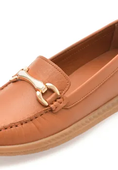 Mocasini FLAVIA PASSINI maro, 24103, din piele naturala imagine