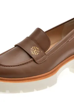 Mocasini FLAVIA PASSINI maro, 6002, din piele naturala imagine