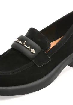 Mocasini FLAVIA PASSINI negri, 1017G22, din piele intoarsa imagine