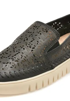 Mocasini FLAVIA PASSINI negri, 372601, din piele naturala imagine