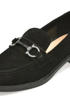 Mocasini FLAVIA PASSINI negri, 37883, din piele intoarsa imagine