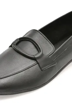 Mocasini FLAVIA PASSINI negri, LT1, din piele naturala imagine