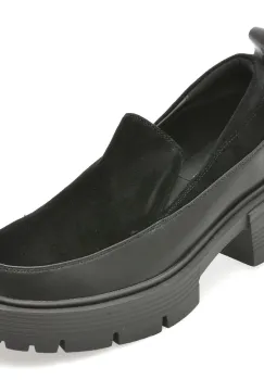 Mocasini FLAVIA PASSINI negri, TH144, din piele naturala imagine