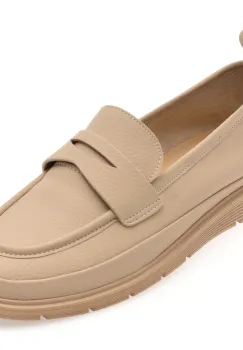 Mocasini FLAVIA PASSINI nude, 5257, din piele naturala imagine