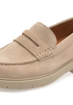 Mocasini GEOX gri, D65DKB, din piele intoarsa imagine