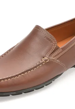Mocasini GEOX maro, U1144V, din piele naturala imagine