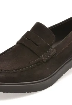Mocasini GEOX maro, U56H9C, din piele intoarsa imagine