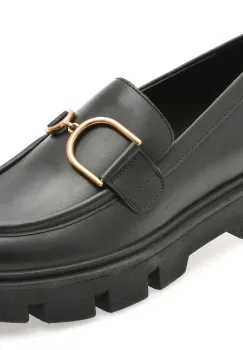 Mocasini GEOX negri, D46UAH, din piele naturala imagine